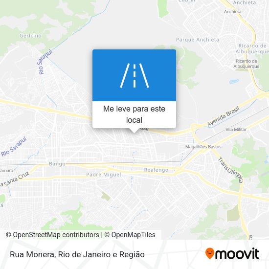 Rua Monera mapa