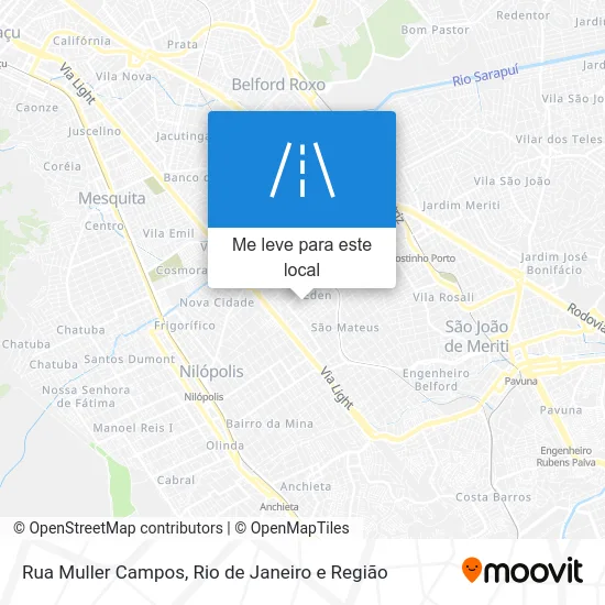 Rua Muller Campos mapa