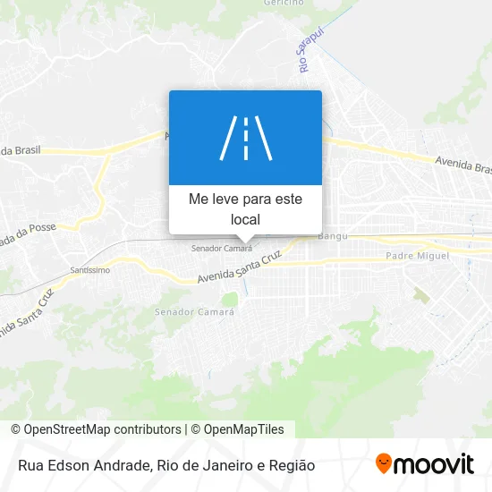 Rua Edson Andrade mapa