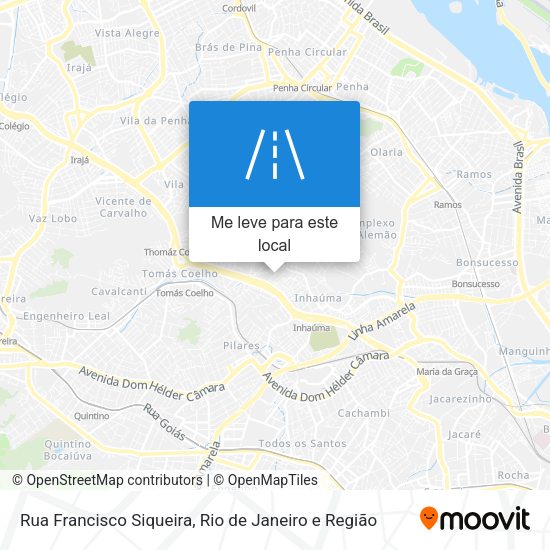Rua Francisco Siqueira mapa
