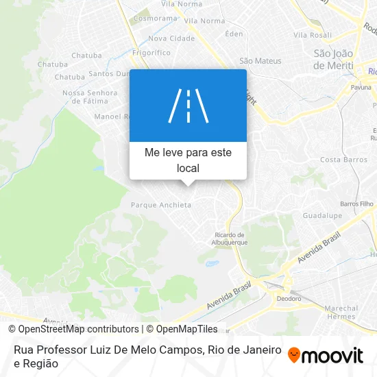 Rua Professor Luiz De Melo Campos mapa
