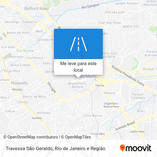 Travessa São Geraldo mapa