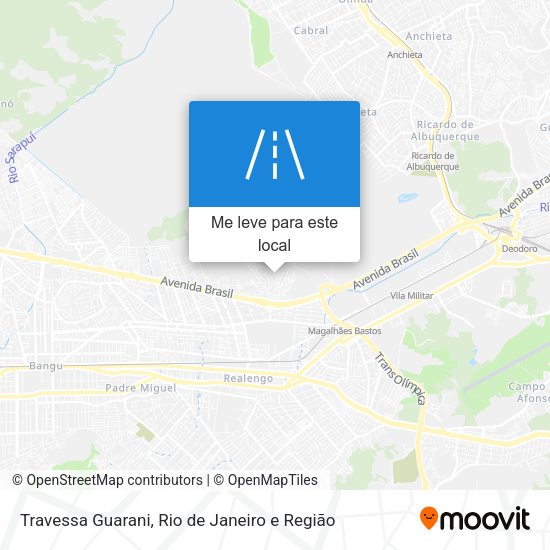 Travessa Guarani mapa