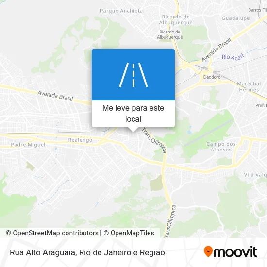 Rua Alto Araguaia mapa