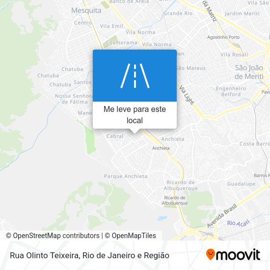 Rua Olinto Teixeira mapa