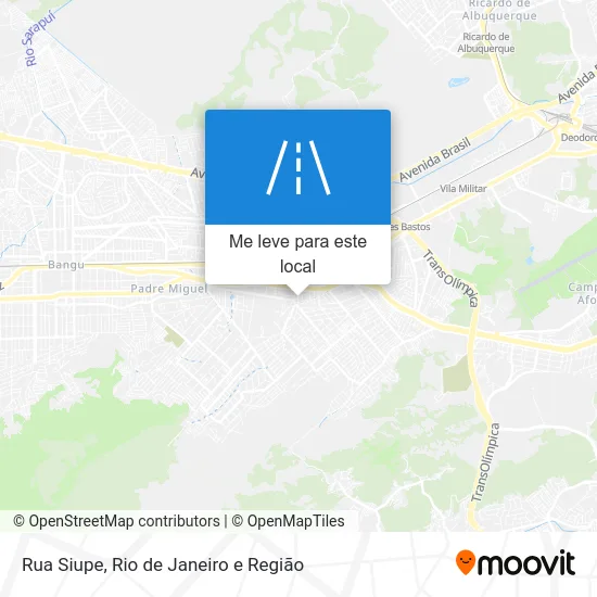 Rua Siupe mapa