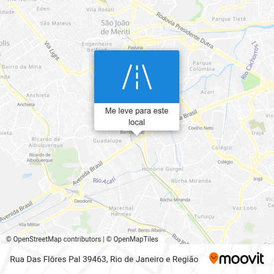 Rua Das Flôres Pal 39463 mapa