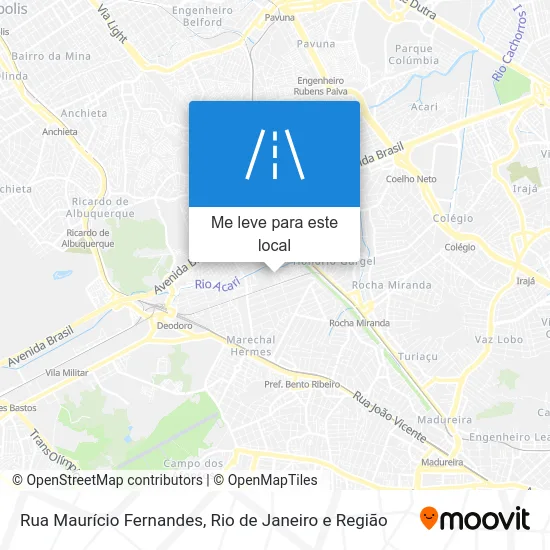 Rua Maurício Fernandes mapa