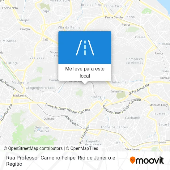 Rua Professor Carneiro Felipe mapa