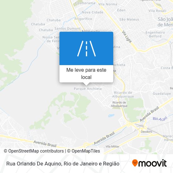 Rua Orlando De Aquino mapa