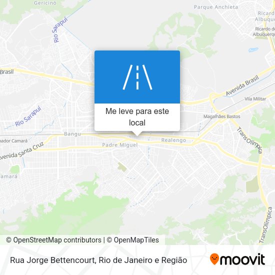 Rua Jorge Bettencourt mapa