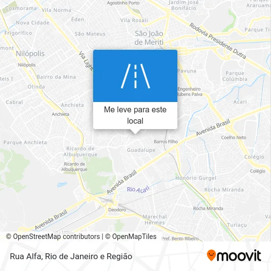 Rua Alfa mapa