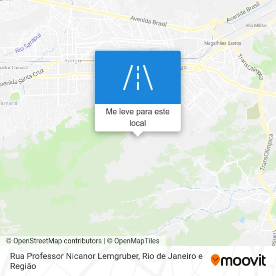 Rua Professor Nicanor Lemgruber mapa