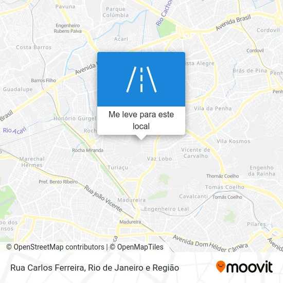 Rua Carlos Ferreira mapa