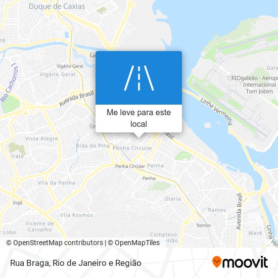 Rua Braga mapa