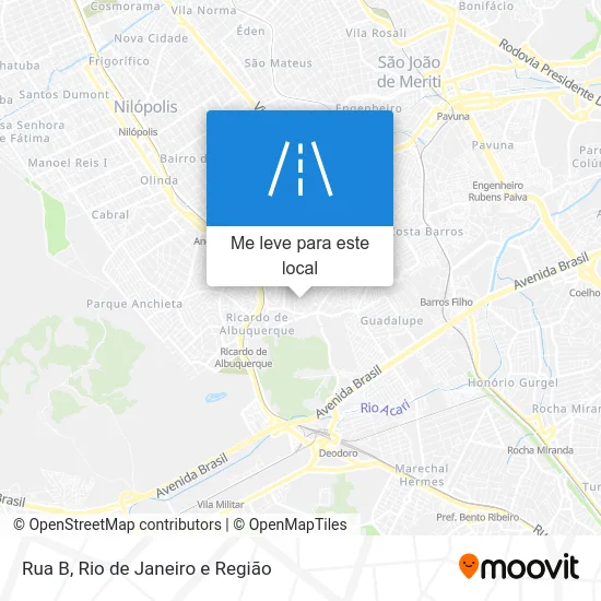 Rua B mapa