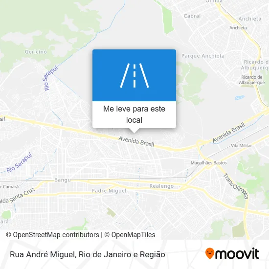 Rua André Miguel mapa