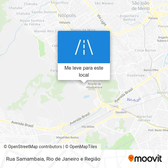 Rua Samambaia mapa
