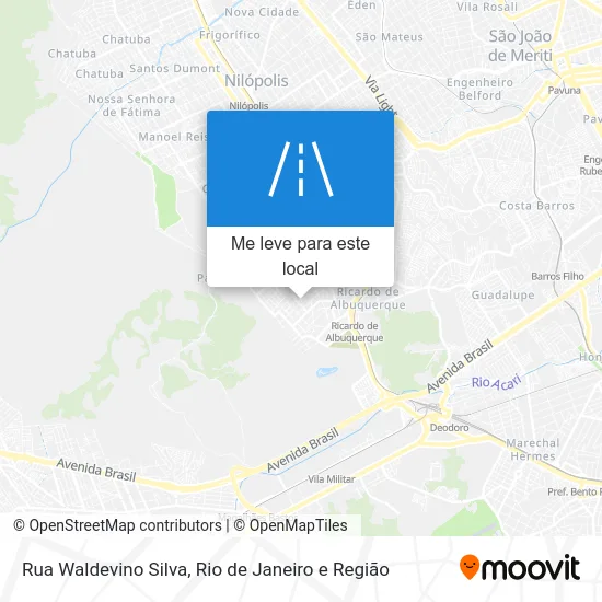 Rua Waldevino Silva mapa
