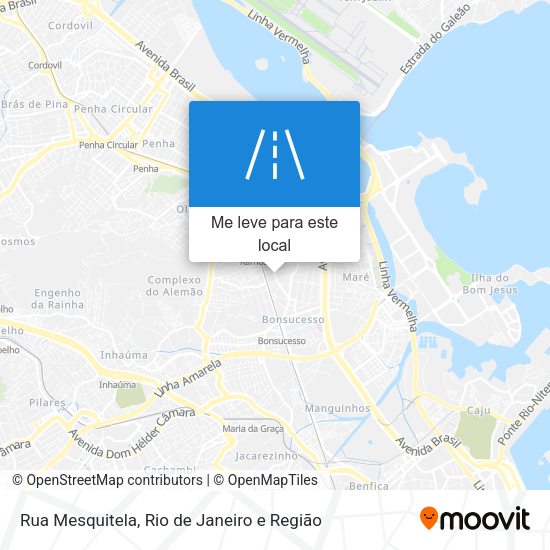 Rua Mesquitela mapa