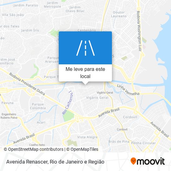 Avenida Renascer mapa