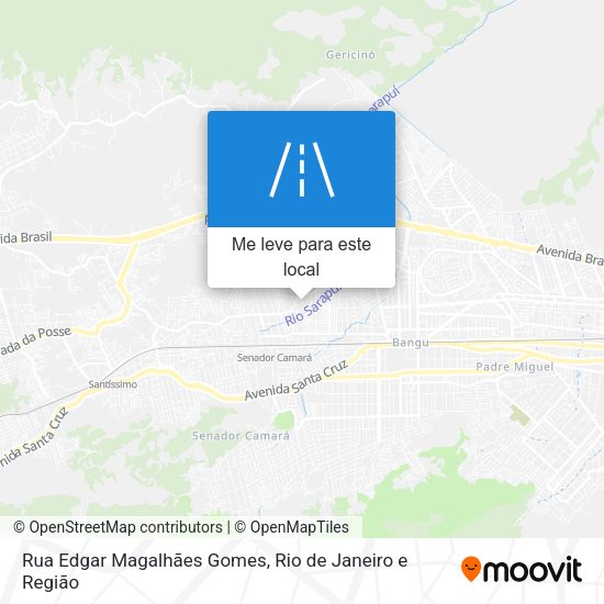 Rua Edgar Magalhães Gomes mapa