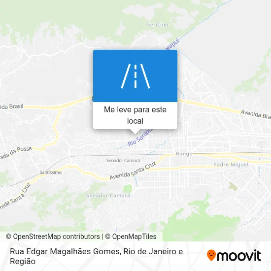 Rua Edgar Magalhães Gomes mapa