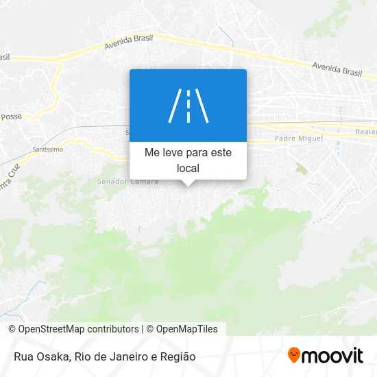 Rua Osaka mapa