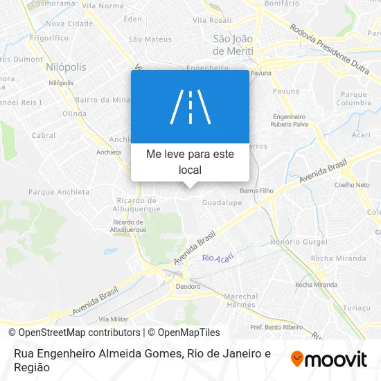 Rua Engenheiro Almeida Gomes mapa