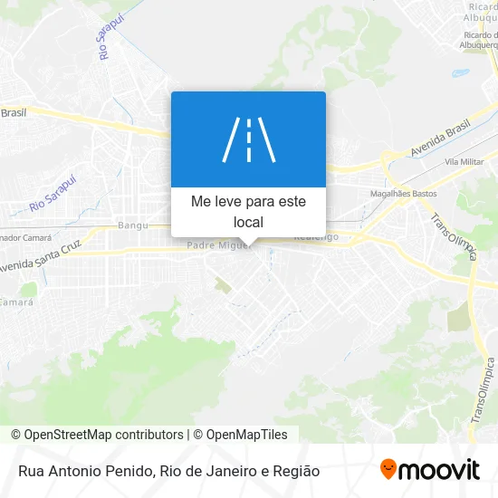 Rua Antonio Penido mapa