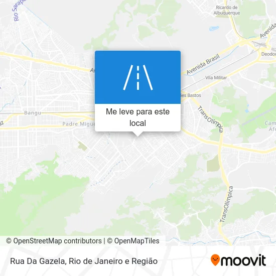 Rua Da Gazela mapa