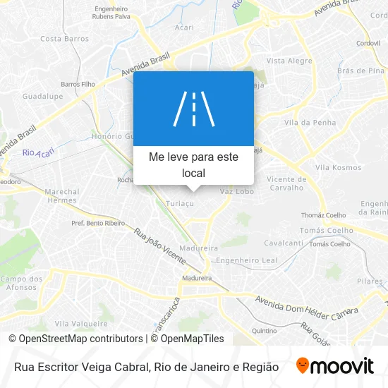 Rua Escritor Veiga Cabral mapa
