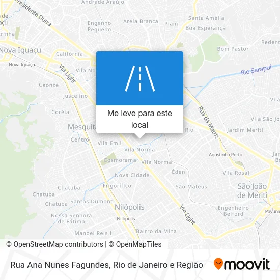 Rua Ana Nunes Fagundes mapa