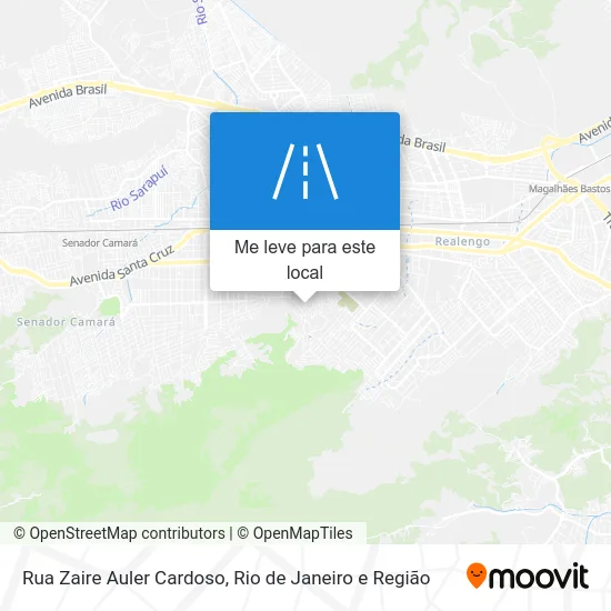 Rua Zaire Auler Cardoso mapa