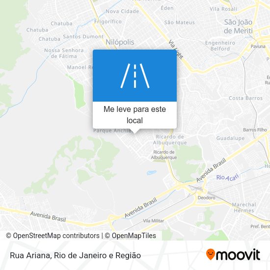 Rua Ariana mapa