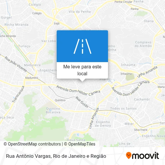 Rua Antônio Vargas mapa