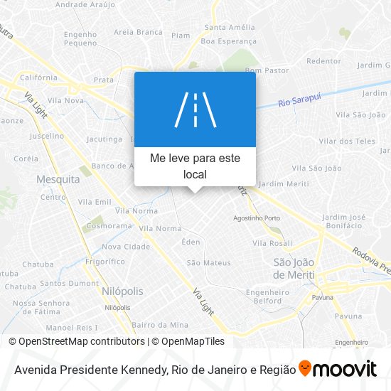 Avenida Presidente Kennedy mapa