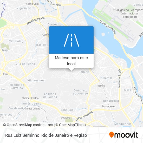 Rua Luiz Seminho mapa