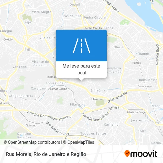 Rua Moreia mapa