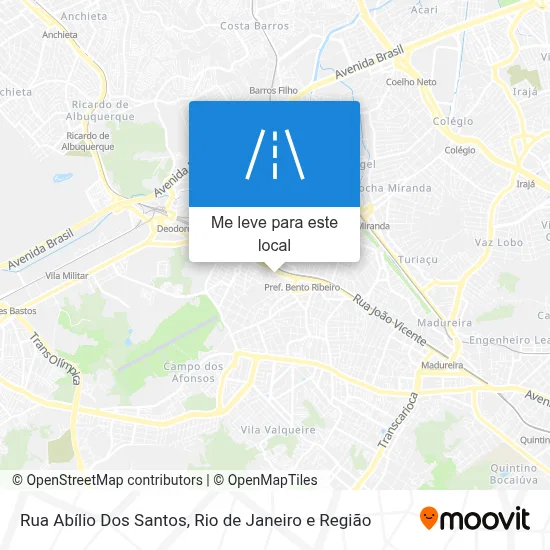 Rua Abílio Dos Santos mapa