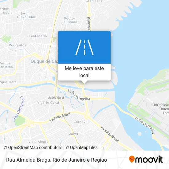 Rua Almeida Braga mapa