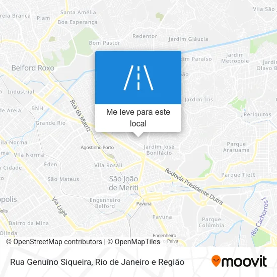 Rua Genuíno Siqueira mapa