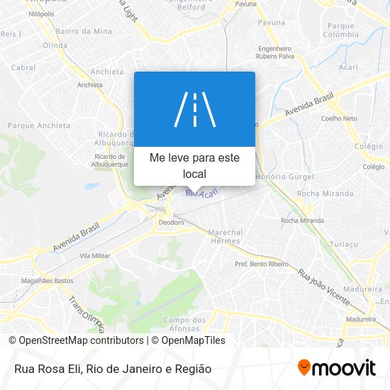 Rua Rosa Eli mapa