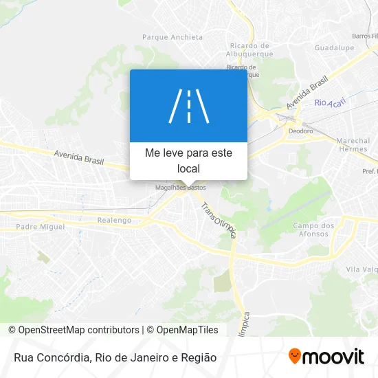 Rua Concórdia mapa