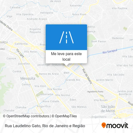 Rua Laudelino Gato mapa