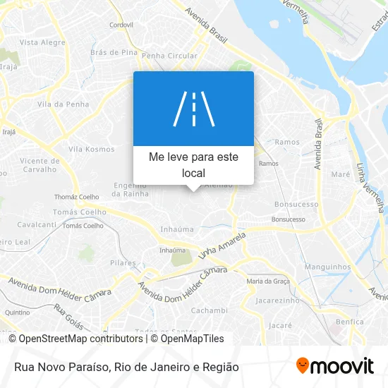 Rua Novo Paraíso mapa