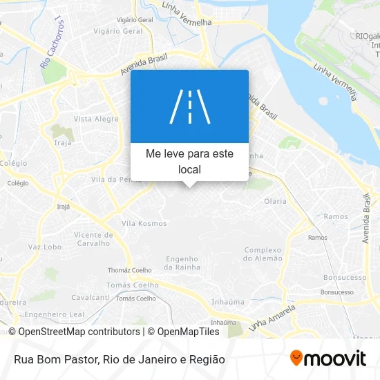 Rua Bom Pastor mapa