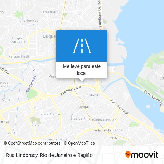 Rua Lindoracy mapa