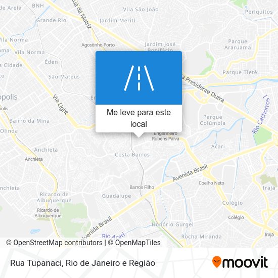 Rua Tupanaci mapa