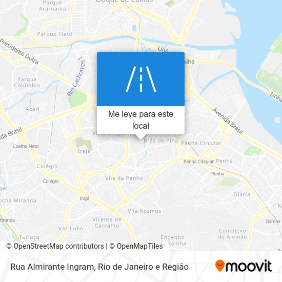 Rua Almirante Ingram mapa